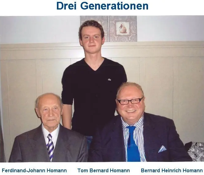 Drei Generationen von der Familie Homann