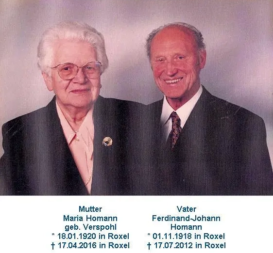Mutter und Vater von Bernard Homann